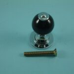 Window Shutter Knob - Black Ceramic