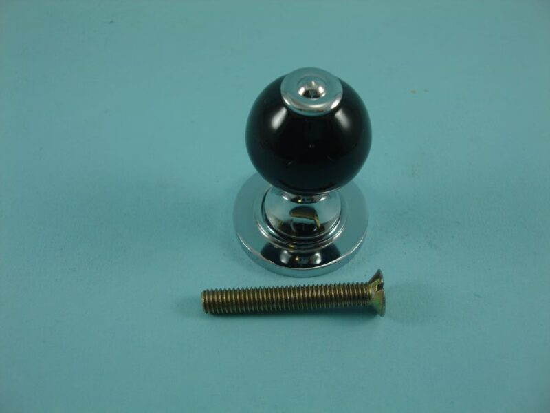 Window Shutter Knob - Black Ceramic