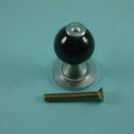 Window Shutter Knob - Black Ceramic