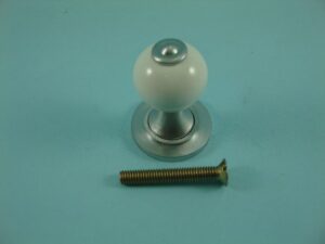 Window Shutter Knob - White Ceramic