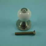 Window Shutter Knob - White Ceramic