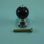 Window Shutter Knob - Black Wood