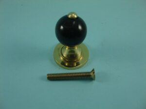 Window Shutter Knob - Black Wood