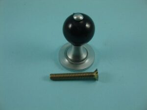 Window Shutter Knob - Black Wood