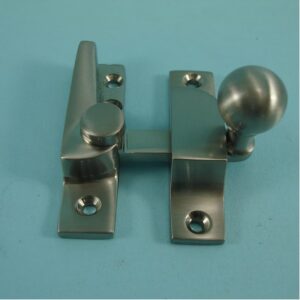 Straight Arm Fastener - Brass Ball Knob - Non-Locking