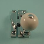 Claw Fastener - White Ceramic Knob - Non-Locking