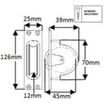 45mm Brass Wheel - Square Faceplate
