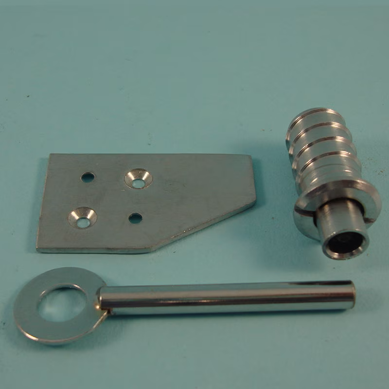 Flush Sash Stop Large - With Key and Striker Plate