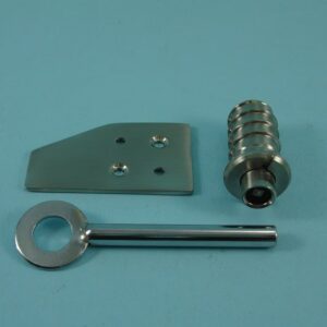 Flush Sash Stop Large - With Key and Striker Plate