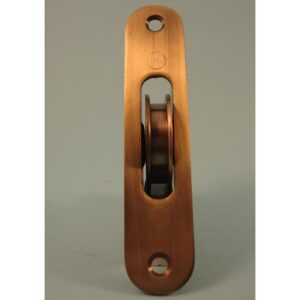 1 ¾" Brass Wheel Pulley - Radius Faceplate