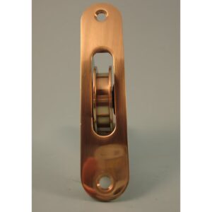 1 ¾" Brass Wheel Pulley - Radius Faceplate