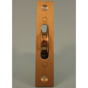 1 ¾" Brass Wheel Pulley - Radius Faceplate