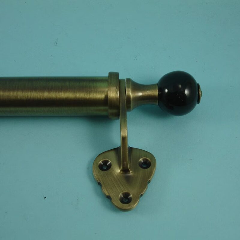 Victorian Sash Bar: Black Ceramic Ends