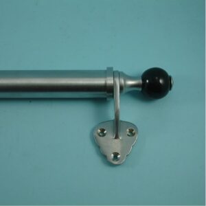 Victorian Sash Bar: Black Ceramic Ends