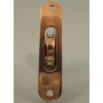 2" Brass Wheel Pulley - Radius Plate