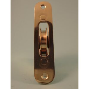 1 ¾" Brass Wheel Pulley - Radius Faceplate