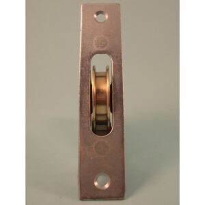 1 ¾" Brass Wheel Pulley - Square Faceplate