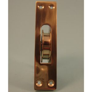 2" Heavy Duty Ball Bearing Brass Wheel - Square Faceplate