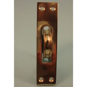 2 ¼" Heavy Duty Ball Bearing Brass Wheel - Square Faceplate