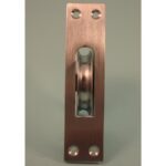 2 ¼" Heavy Duty Ball Bearing Brass Wheel - Square Faceplate