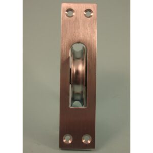 2 ¼" Heavy Duty Ball Bearing Brass Wheel - Square Faceplate