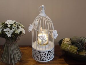 Bird Cage Candle Holder