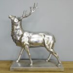 Silver Stag On Base