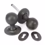 Round Mortice/Rim Knob Set