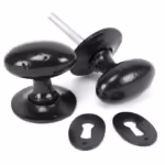 Oval Mortice/Rim Knob Set