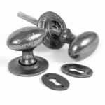 Oval Mortice/Rim Knob Set