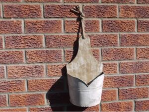 Galvanised Wall Planter