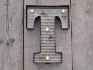 Fairground Letter (T)