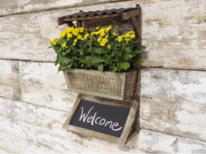 Wall Planter with Chalk Board