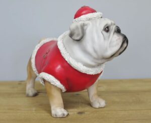 Christmas Bulldog