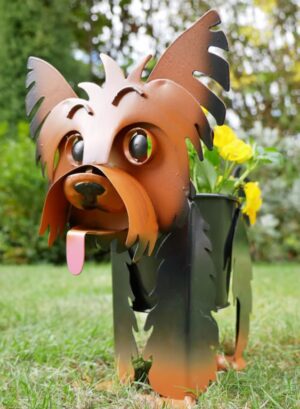 Yorkie Dog Planter