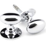 Oval Mortice/Rim Knob Set
