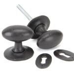 Oval Mortice/Rim Knob Set