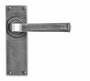 Allendale Door Lever On Latch/Passage Backplate - Sprung