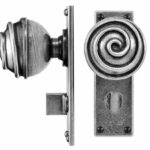 Swirl Door Knob on Bathroom