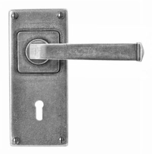 Allendale Door Lever On Jesmond Lock/Keyhole Backplate - Sprung