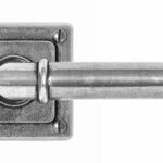 Wexford Door Lever On Jesmond Rose Backplate - Sprung