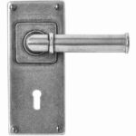 Wexford Door Lever On Jesmond Lock/Keyhole Backplate - Sprung