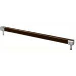 Jedburgh Square Chocolate Leather Bar Handle - Large