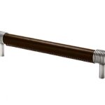 Jarrow Round Chocolate Leather Bar Handle - Small