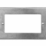 Wallplate - Communication 2 Gang 4 Module - Double Plate Only