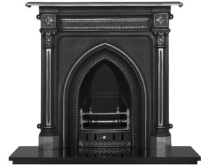 Gothic Cast Iron Combination Fireplace