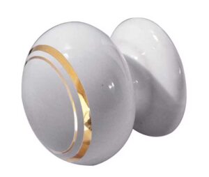 Goldline Porcelain Wardrobe Knob