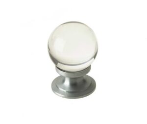 Plain Glass Ball Cupboard Knob