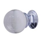 Plain Glass Ball Cupboard Knob