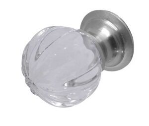 Pumpkin Glass Cupboard Knob